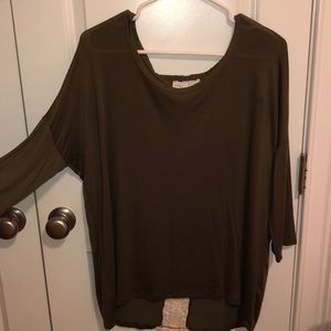 Charlotte Russe top with lace back